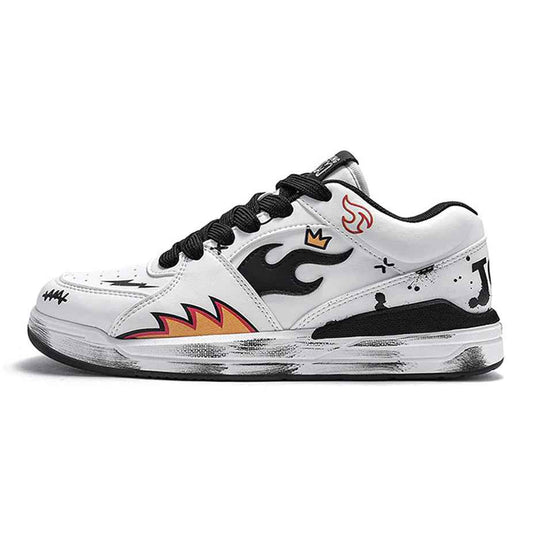 TALKING TOM | "Flame" Scuffed Sneakers - itzy bitsy