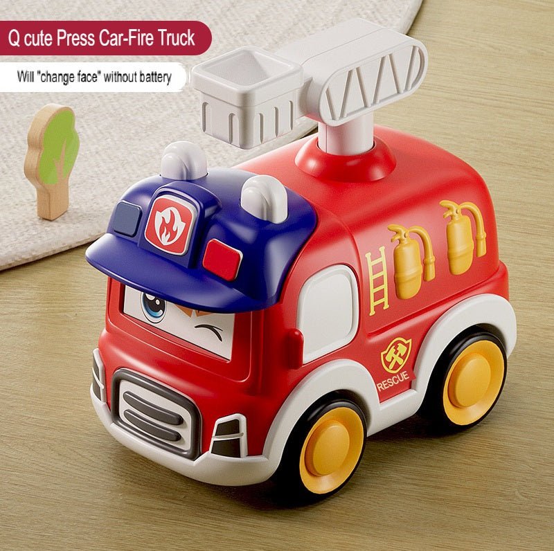 Cartoon Cute Face Changing Press Children's Fun Toy Car for Kids - itzy bitsy