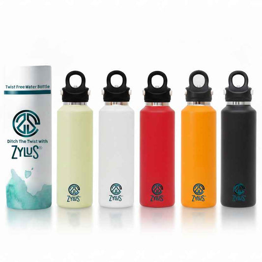 Stainless Steel Insulated Twist Free Water Bottle - 1 Liter - itzy bitsy