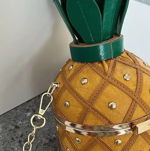 Women's Pineapple Shaped Novelty Crossbody / Handbag - itzy bitsy