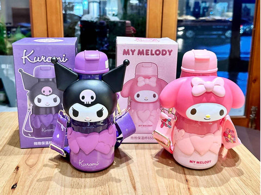 650ml Kitty & Friends Stainless Steel Insulated Water Bottle - itzy bitsy