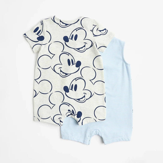 2Pcs Summer Mickey Mouse Jumpsuits - itzy bitsy