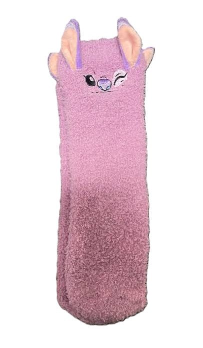 Stitch Cute Coral Fleece Socks - itzy bitsy
