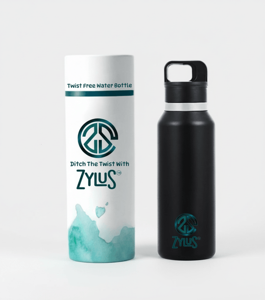 Stainless Steel Insulated Twist Free Water Bottle - 550ml - itzy bitsy