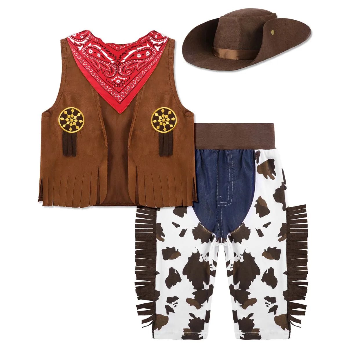 5pcs Kids Cowboy Costume Set - itzy bitsy
