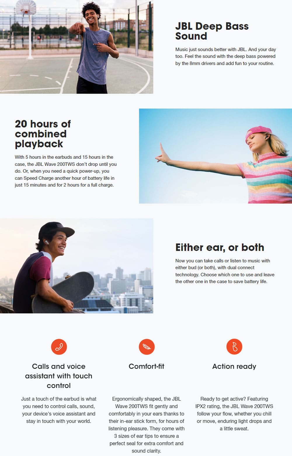 JBL Wave 200TWS Wireless Earphone with Mic - Itzy bitsy