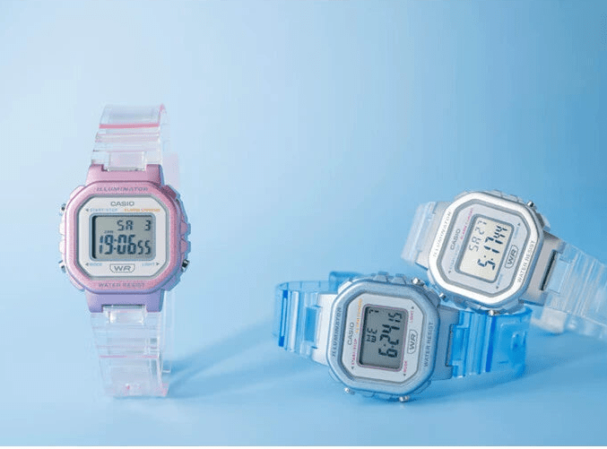 CASIO Block Movement Kids Digital Watch LA-20WH-1B - itzy bitsy