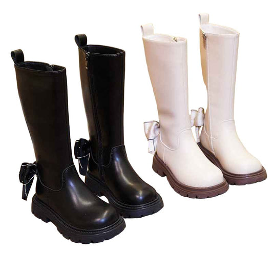 Children's Little Princess Bow High Boots - itzy bitsy