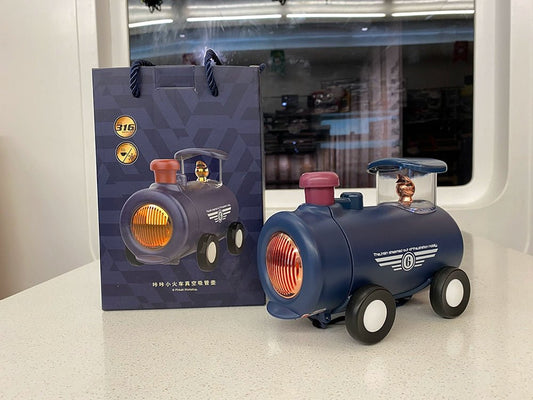 Little Bika children's super cute 316 thermos cup with straw train water bottle - itzy bitsy