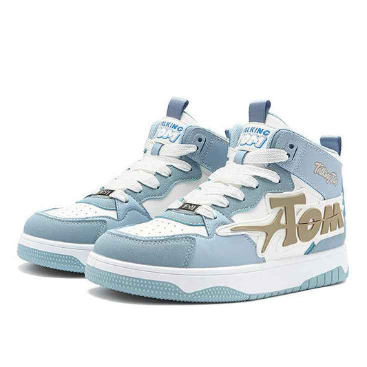 TALKING TOM | Sports High Top Board Shoes - Blue - itzy bitsy