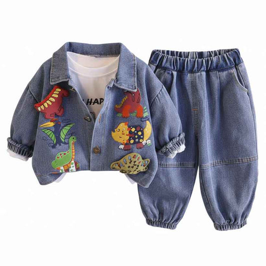 Boys' Rawr-tastic Outfit 3Pcs Set - itzy bitsy