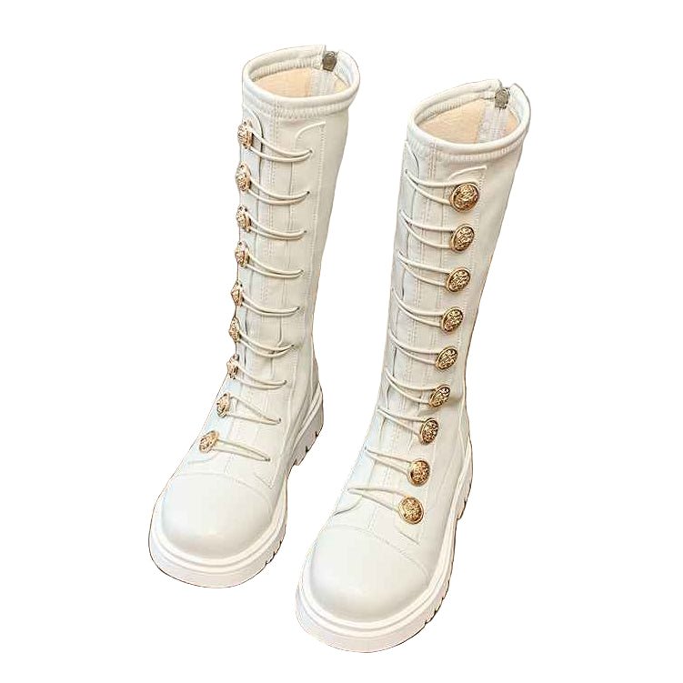 Girls' High Leather Boots - itzy bitsy