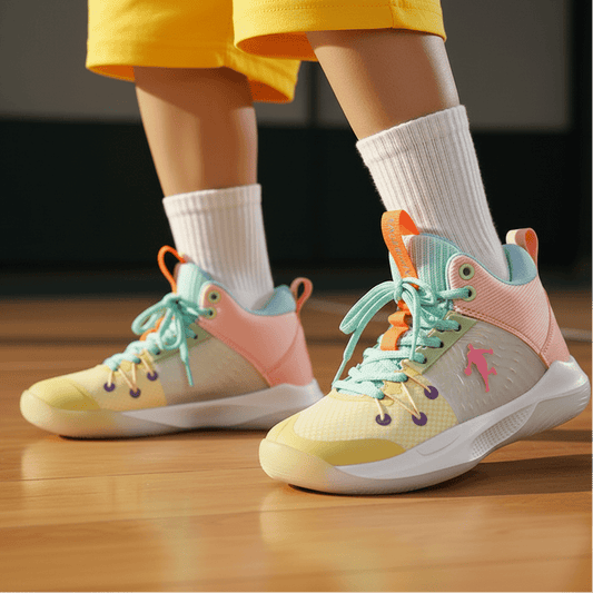 Children's Ocean Breeze High-Tops Basketball Shoes - Yellow - itzy bitsy
