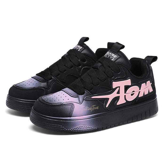 TALKING TOM | Sports Board Shoes - Black/Pink - itzy bitsy