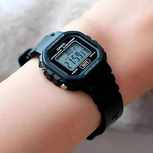 CASIO Block Movement Kids Digital Watch LA-20WH-1B - itzy bitsy