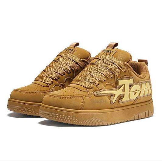 TALKING TOM | Suede Sports Board Shoes - Brown - itzy bitsy