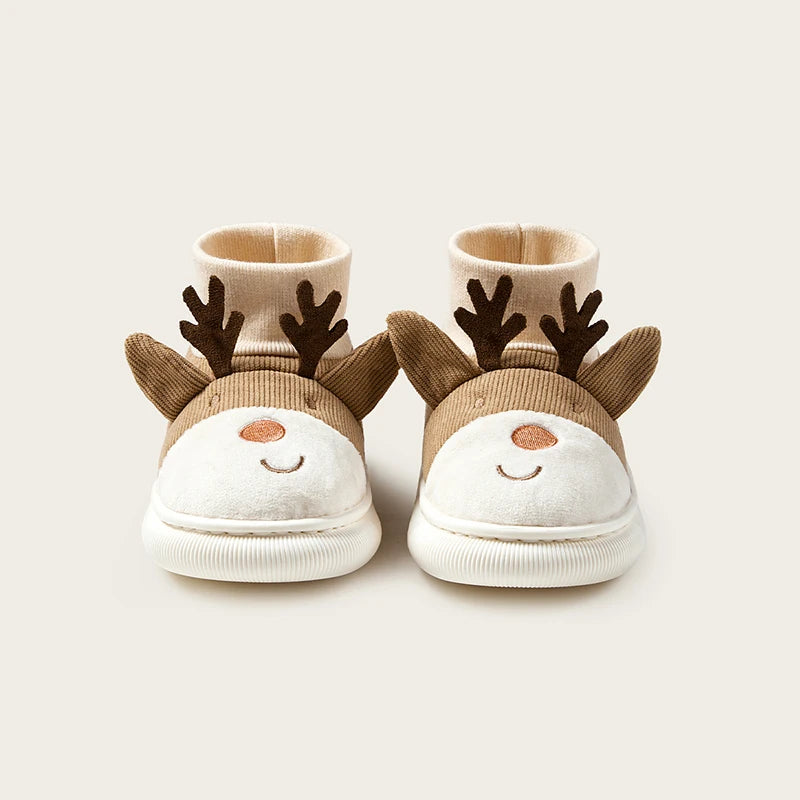 Cheerful Mario Winter Children's Cartoon Rudolph Shoes - Itzy bitsy