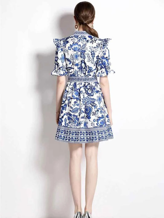 Summer Mini Ruffle Dress