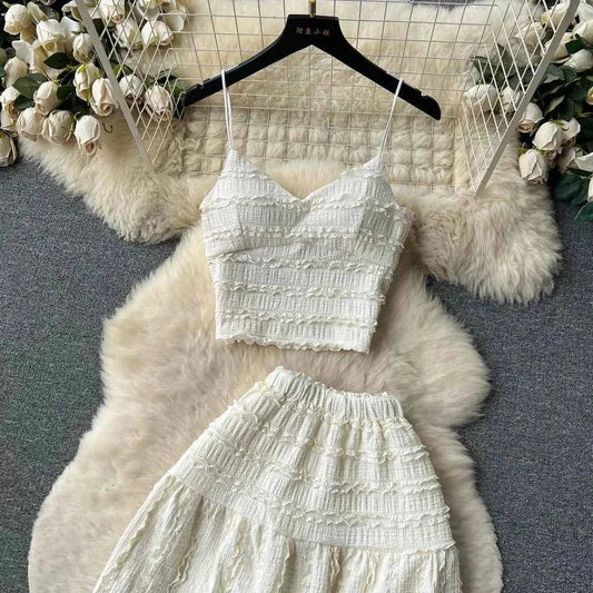 Sexy Summer Lace Patchwork Two Pieces Sets - itzy bitsy