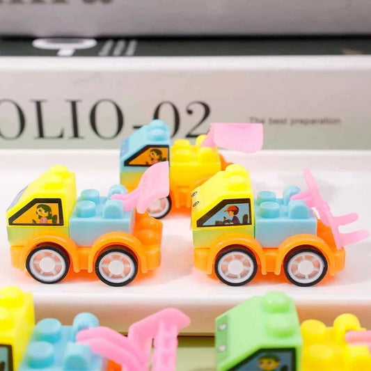 24pcs Kids Mini Assembly Building Blocks Car Toys - itzy bitsy