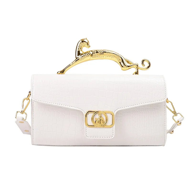 Classic Elegant Metal Handle Crossbody Bag - itzy bitsy