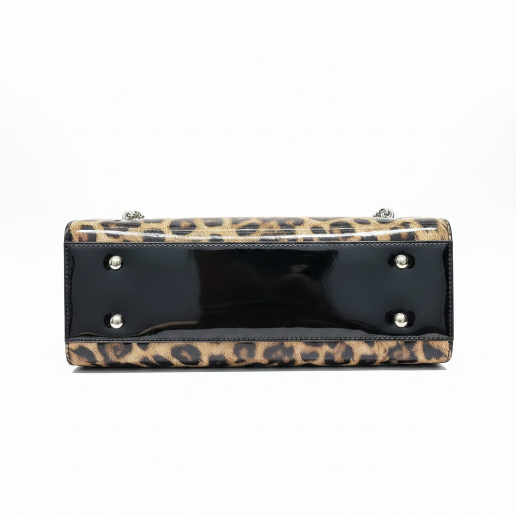 Ladies' Retro Leopard Print Handbag