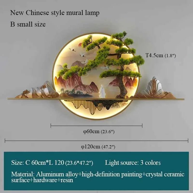 Modern 3D Wall Decorative Mural Painting with LED - itzy bitsy