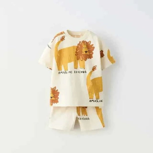 Printed Children's Clothes T-shirt - Shorts 2pc/set - itzy bitsy