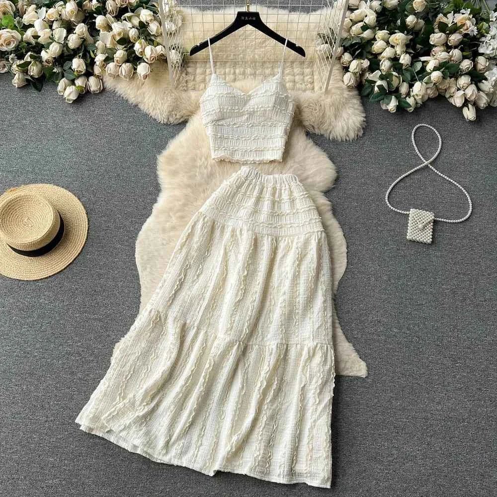 Sexy Summer Lace Patchwork Two Pieces Sets - itzy bitsy