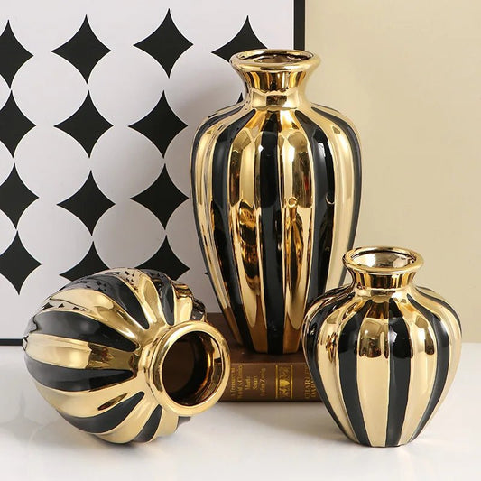 Luxury Ceramic Vase Creative Handicraft Jars Decorations - itzy bitsy