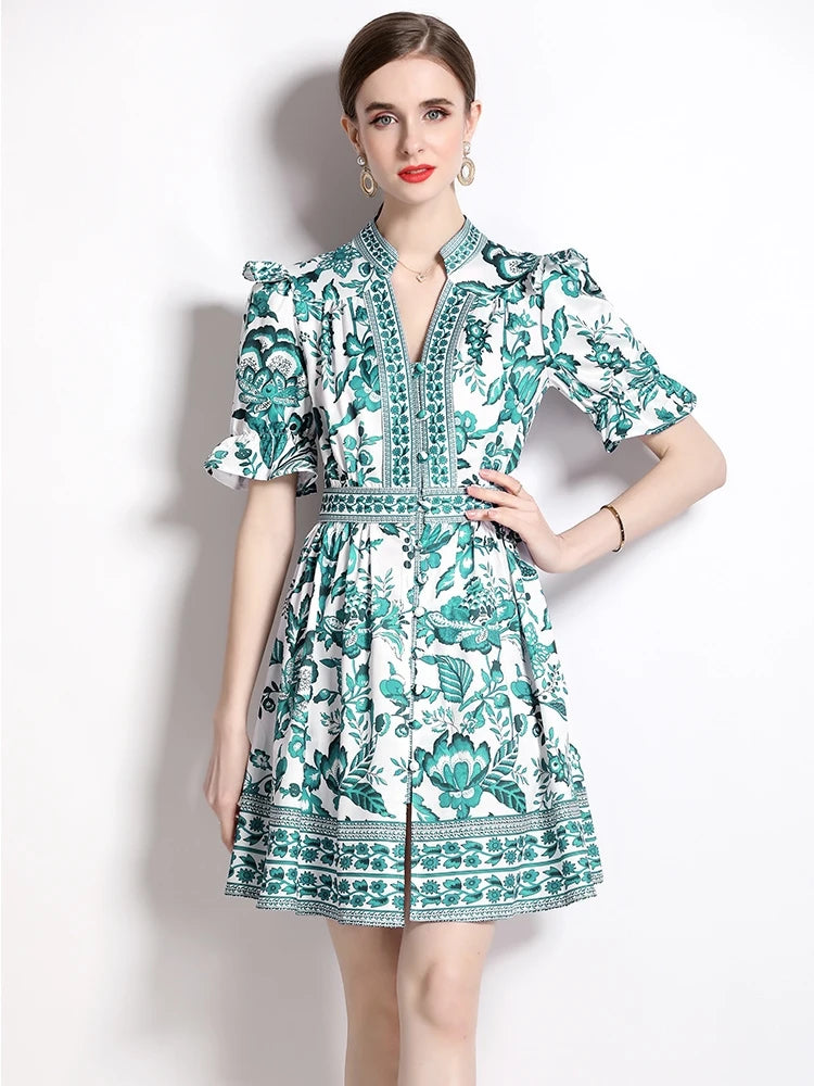 Summer Mini Ruffle Dress