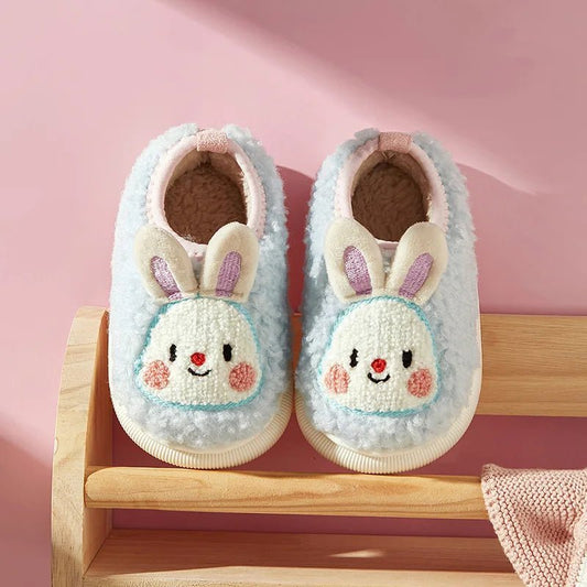 Cheerful Mario New Style Children Winter Cotton Warm Bunny Shoes - itzy bitsy