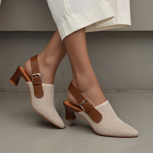 CHCH Women's Retro Slingback Shoes