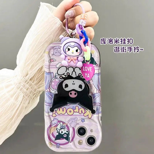 Phone Case With Holder For iPhone Melody, Hello Kitty - itzy bitsy