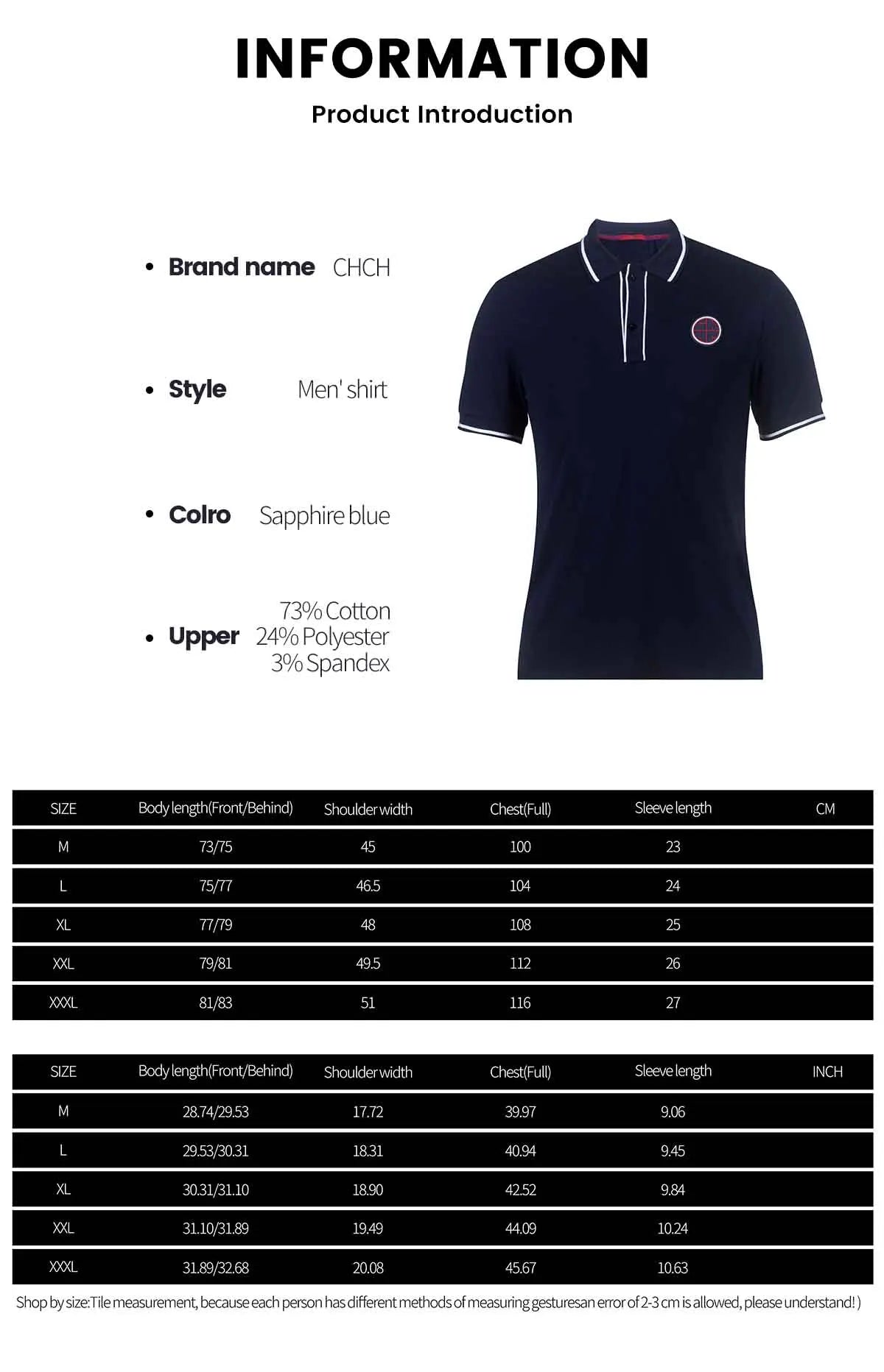 CH Men Patchwork Polo Shirts