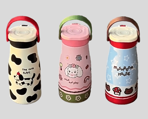 600ml Elegant 316 Stainless Steel Thermos Cup with Straw - itzy bitsy