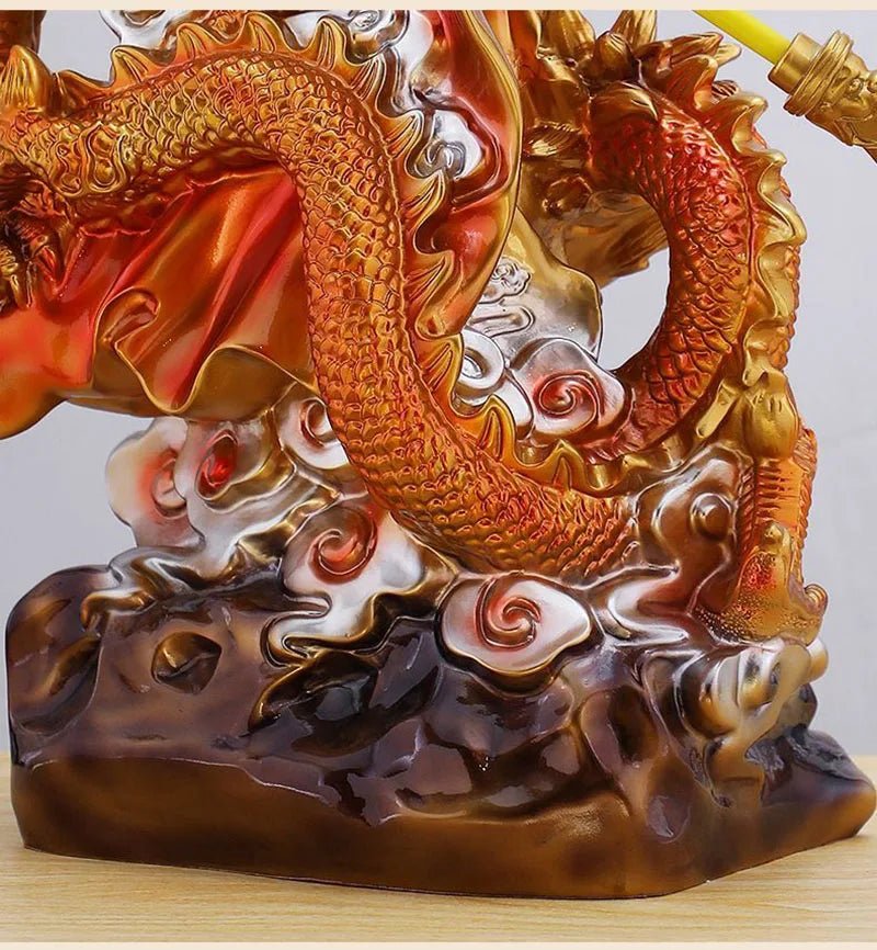 Guan Gong Fortune Statue Feng Shui Resin Ornaments - itzy bitsy