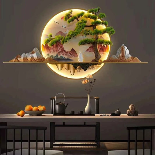 Modern 3D Wall Decorative Mural Painting with LED - itzy bitsy