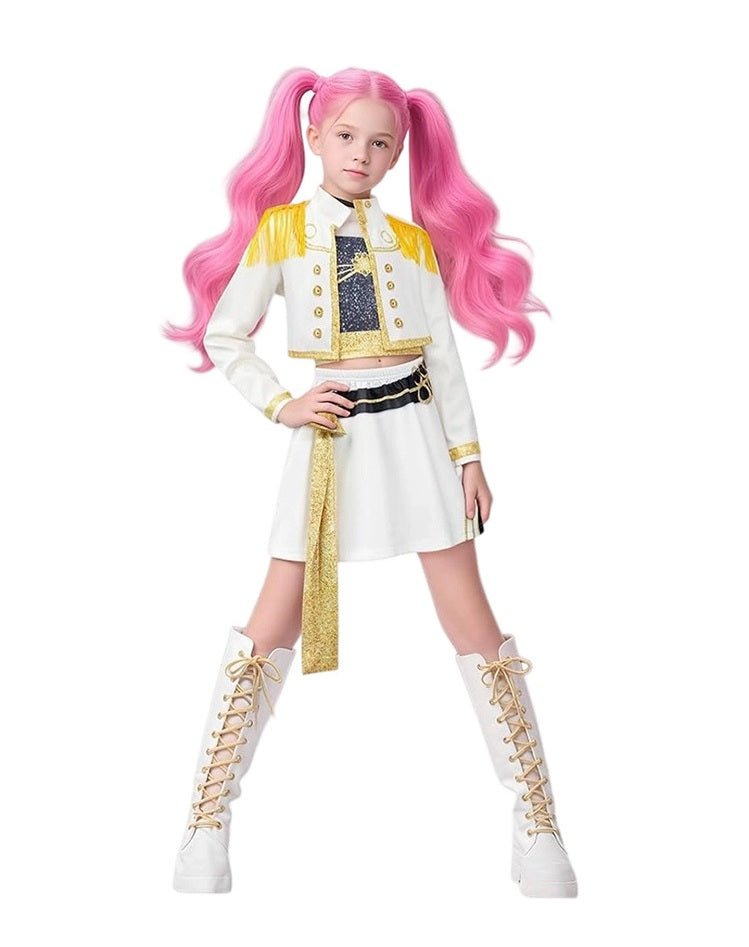 Girls K-Pop Demon Hunters Zoey Rumi Mira Classic Costume - itzy bitsy
