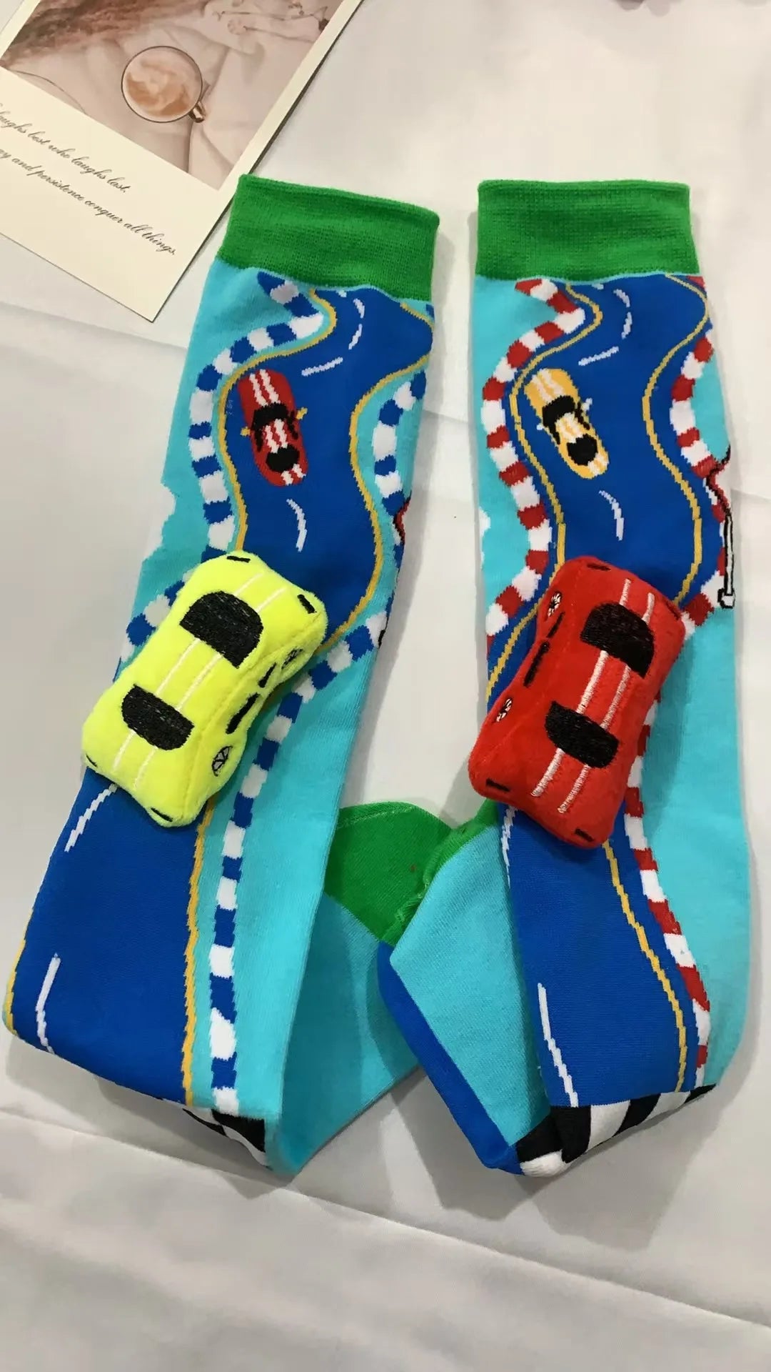 A Pair of Creative 3D Car Stereoscopic Children's Socks - itzy bitsy