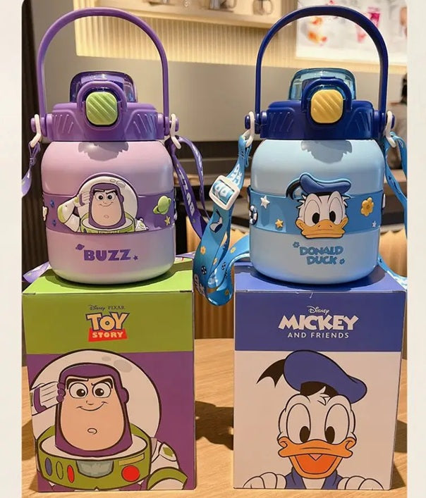Large Capacity Cartoon Cute 316 Stainless Steel Children's Water Bottle - 800ml