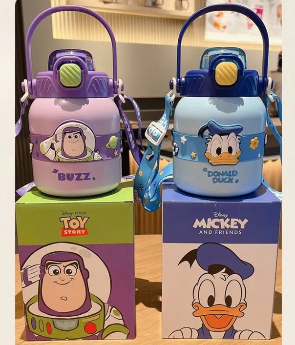 Large Capacity Cartoon Cute 316 Stainless Steel Children's Water Bottle - 800ml - itzy bitsy