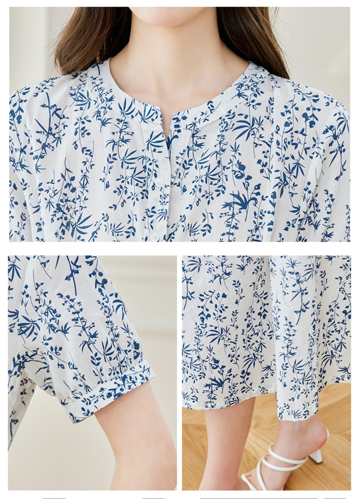 Women's Cotton Cocoon Mid-Length High-Waisted Dress