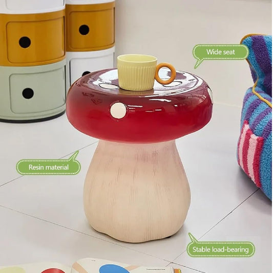 Decorative Cute Mushroom Stool / Side Table