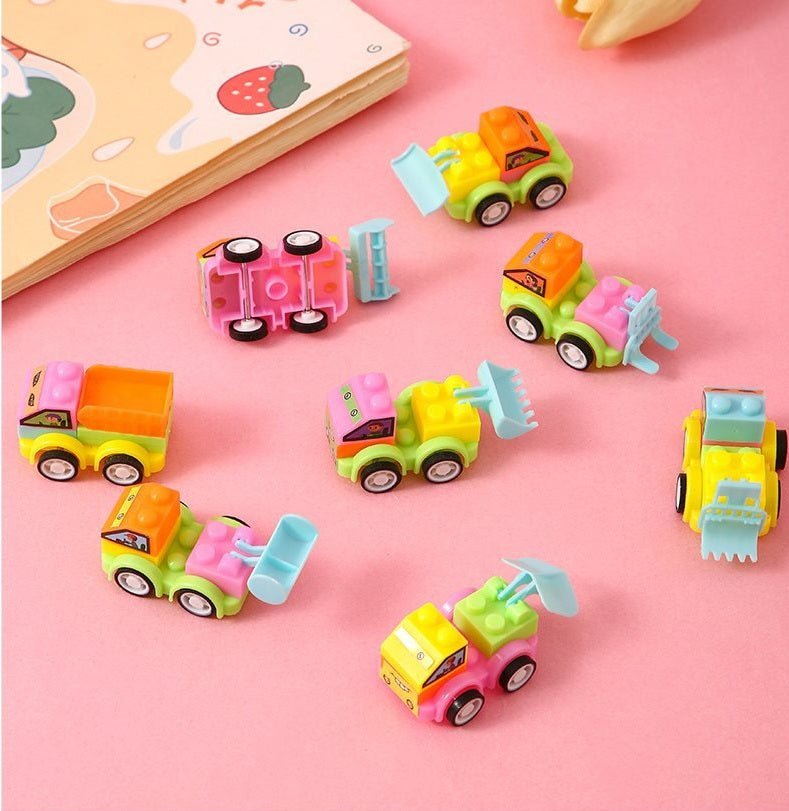 24pcs Kids Mini Assembly Building Blocks Car Toys - itzy bitsy