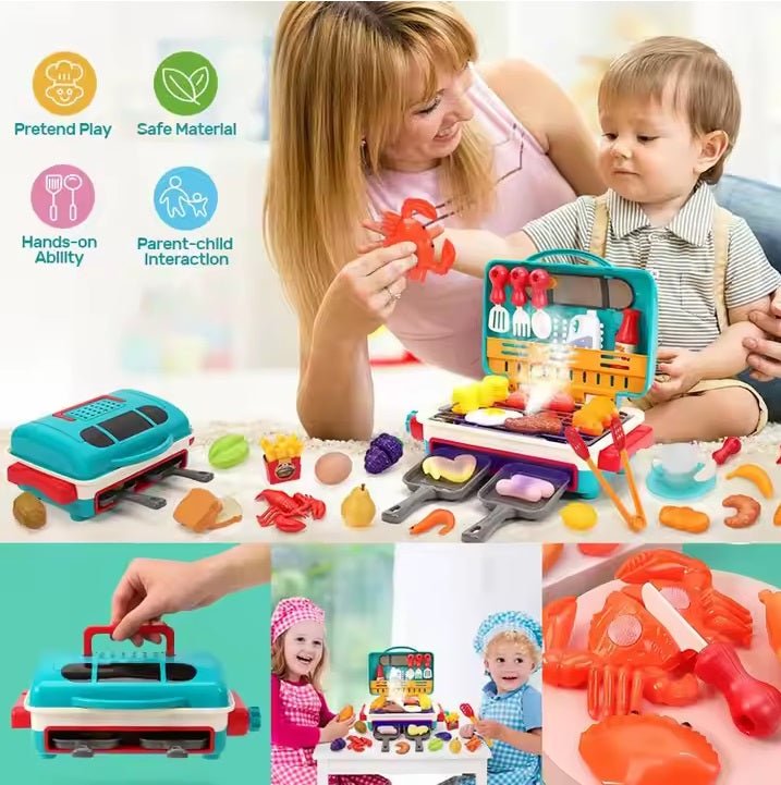 Barbecue with Spray, Light and Sound Playset - itzy bitsy