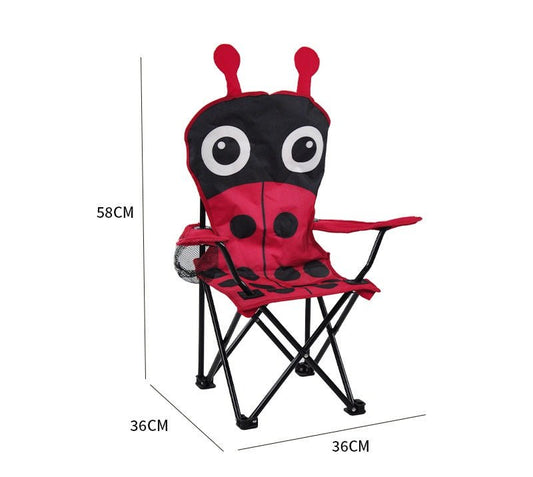 Camping Lady Bug Ultralight Folding Chair For Children - itzy bitsy