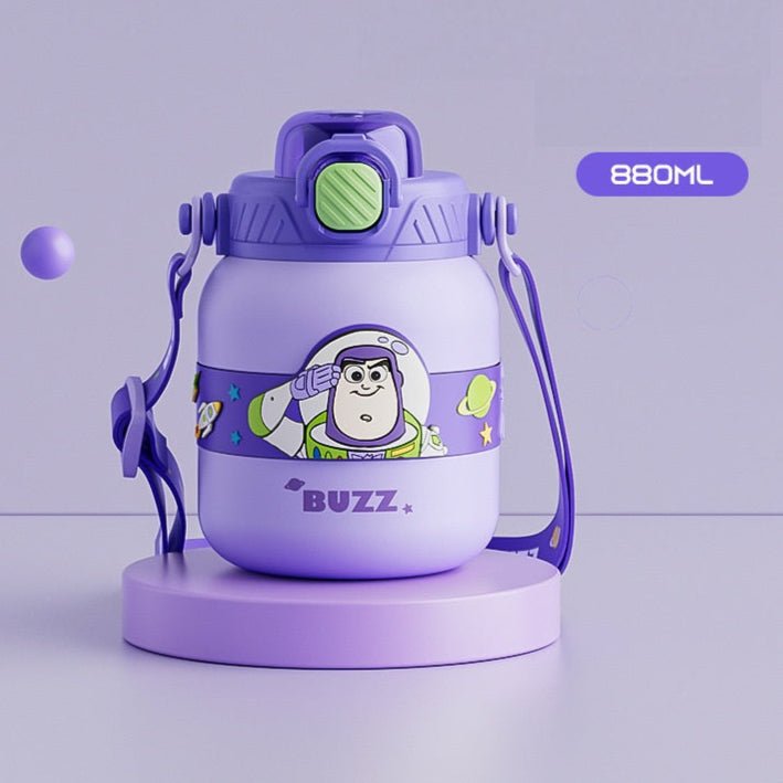 800ml Cute Cartoon 316 Stainless-Steel Insulated Water Bottle - itzy bitsy
