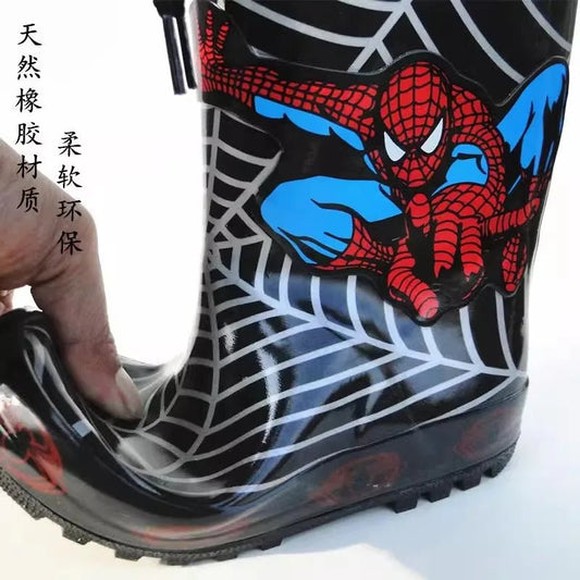 Cartoon Kids Non - Slip Spider - Man Rain Boots - itzy bitsy