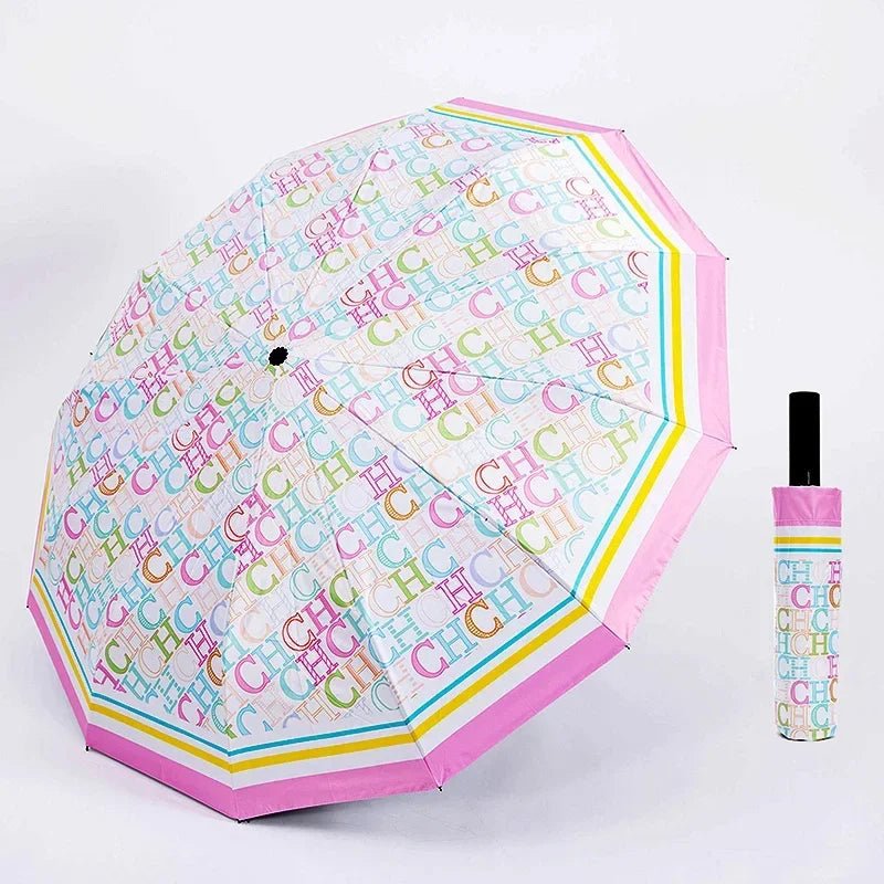 CH Alphabet Print Design Simple Style Umbrella - itzy bitsy